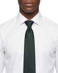 ARMANI COLLEZIONI Armani Collezione Mens Dark Green Tonal Textured Neck Tie