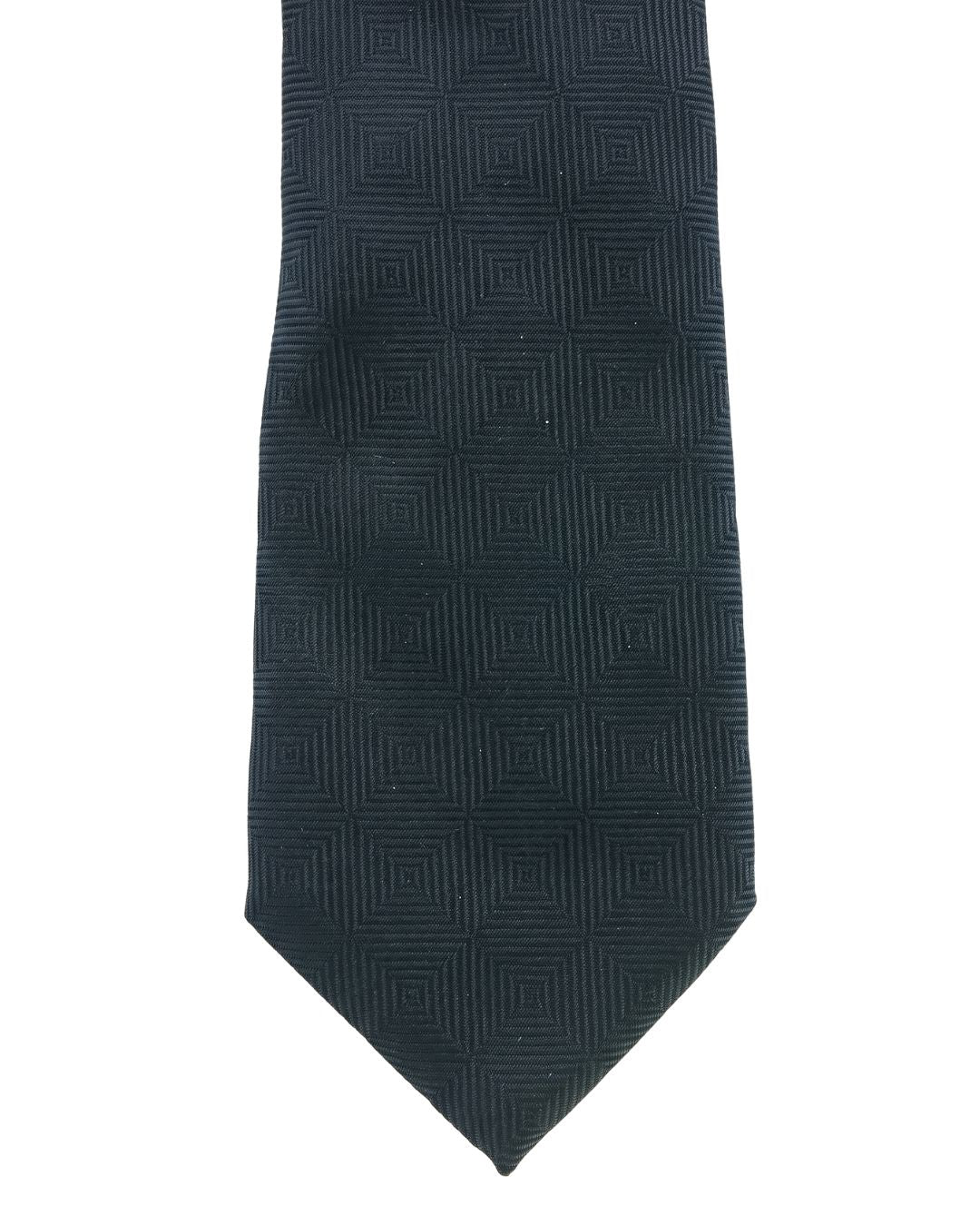 ARMANI COLLEZIONI Armani Collezione Mens Dark Green Tonal Textured Neck Tie