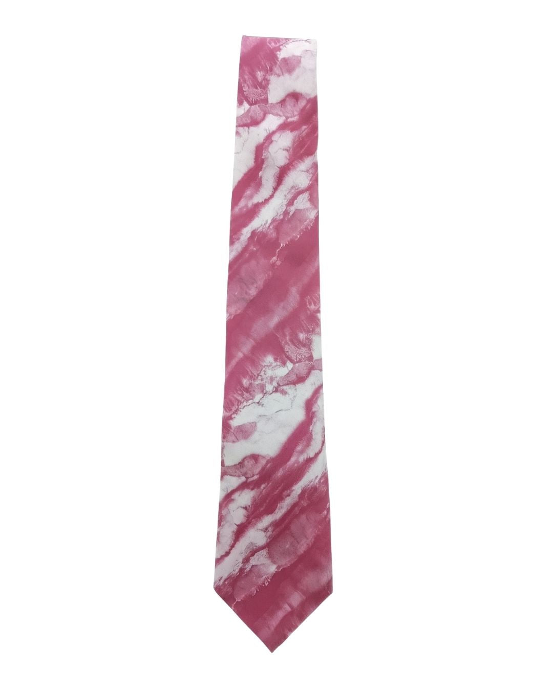 ARMANI COLLEZIONI Armani Collezioni Mens Pink / White Abstract Silk Neck Tie