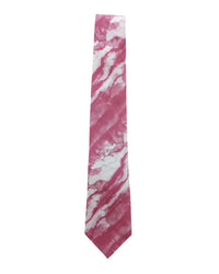 ARMANI COLLEZIONI Armani Collezioni Mens Pink / White Abstract Silk Neck Tie
