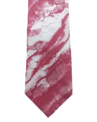 ARMANI COLLEZIONI Armani Collezioni Mens Pink / White Abstract Silk Neck Tie