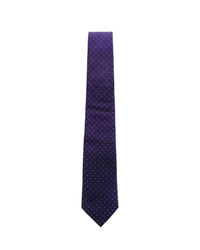ARMANI COLLEZIONI Armani Collezioni Mens Purple / White Micro Dot Silk Neck Tie