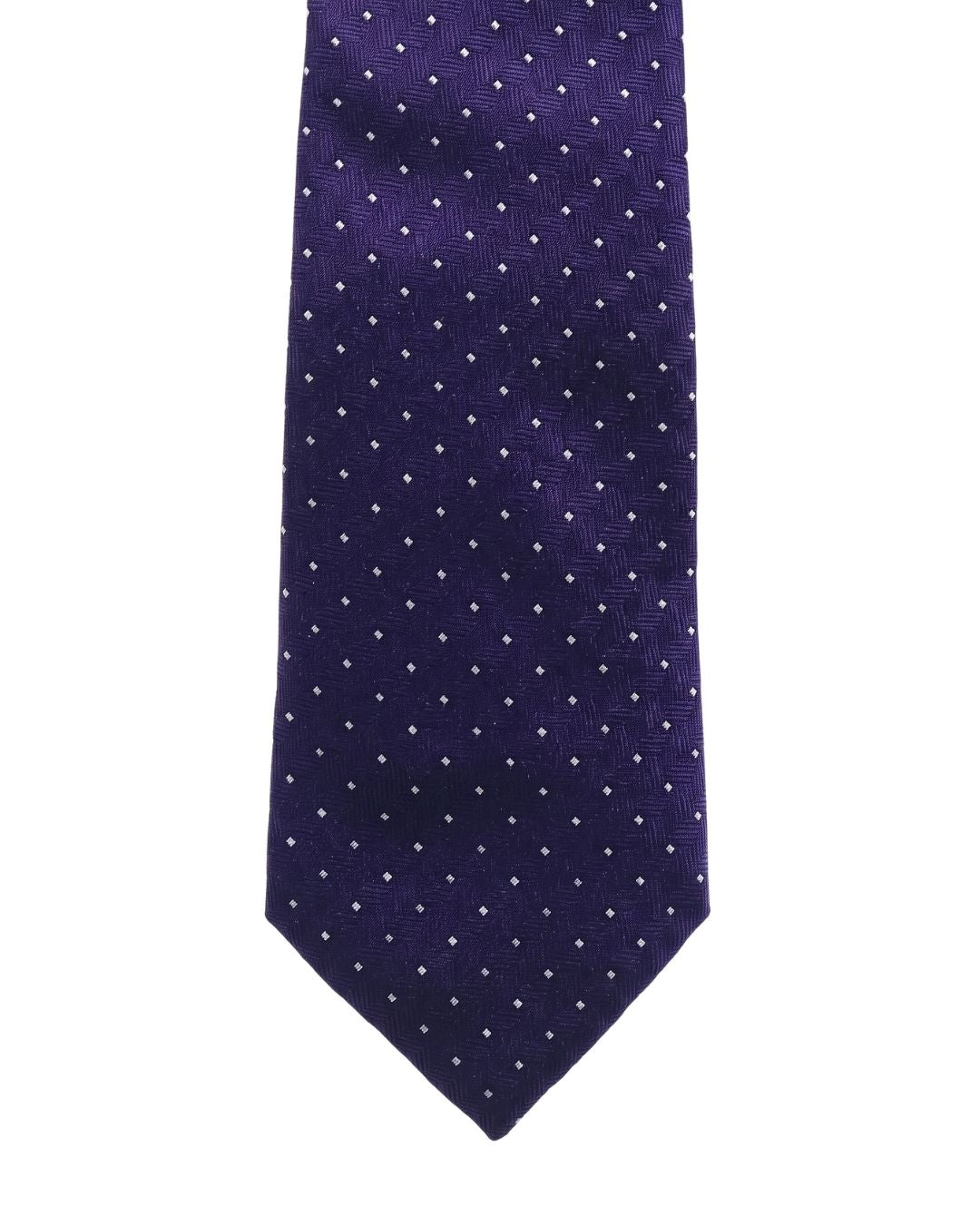ARMANI COLLEZIONI Armani Collezioni Mens Purple / White Micro Dot Silk Neck Tie