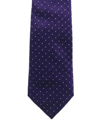 ARMANI COLLEZIONI Armani Collezioni Mens Purple / White Micro Dot Silk Neck Tie