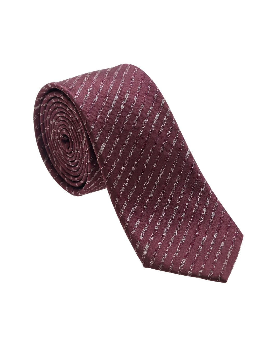 ARMANI COLLEZIONI Armani Collezione Mens Burgundy / Pink Diagonal Geometric Neck Tie