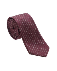 ARMANI COLLEZIONI Armani Collezione Mens Burgundy / Pink Diagonal Geometric Neck Tie