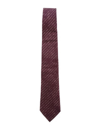 ARMANI COLLEZIONI Armani Collezione Mens Burgundy / Pink Diagonal Geometric Neck Tie