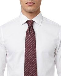 ARMANI COLLEZIONI Armani Collezione Mens Burgundy / Pink Diagonal Geometric Neck Tie