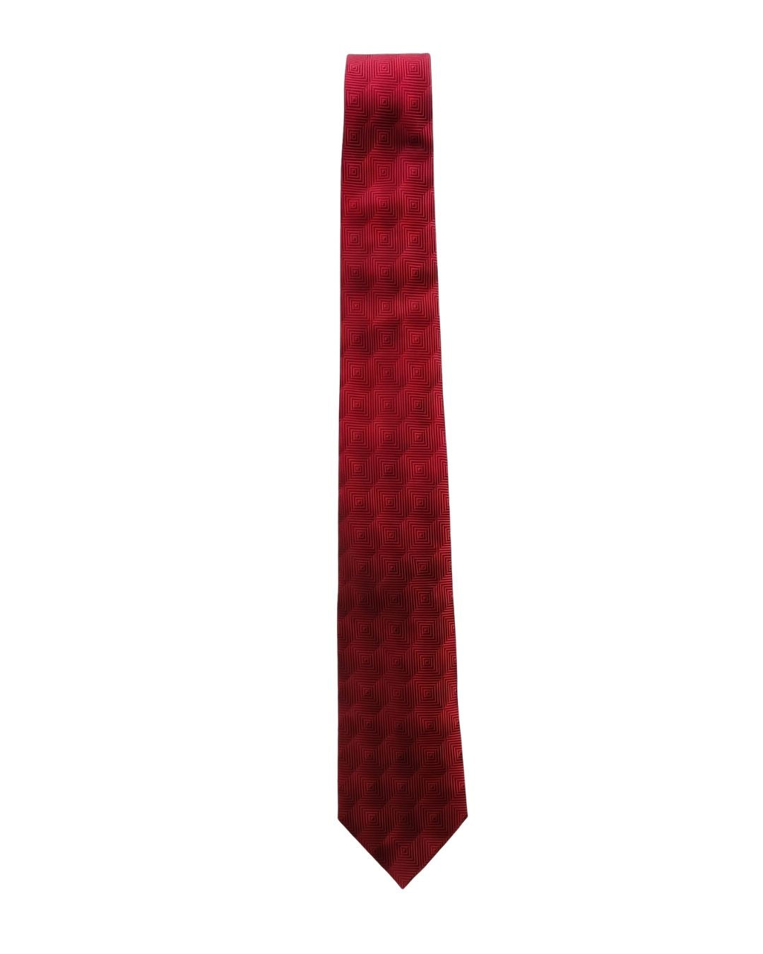 ARMANI COLLEZIONI Armani Collezioni Mens Red Solid Silk Neck Tie