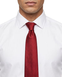 ARMANI COLLEZIONI Armani Collezioni Mens Red Solid Silk Neck Tie