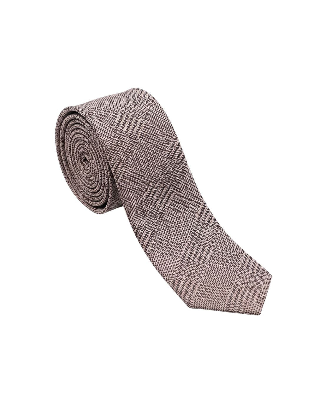 ARMANI COLLEZIONI Armani Collezioni Mens Gray Plaid Silk Neck Tie