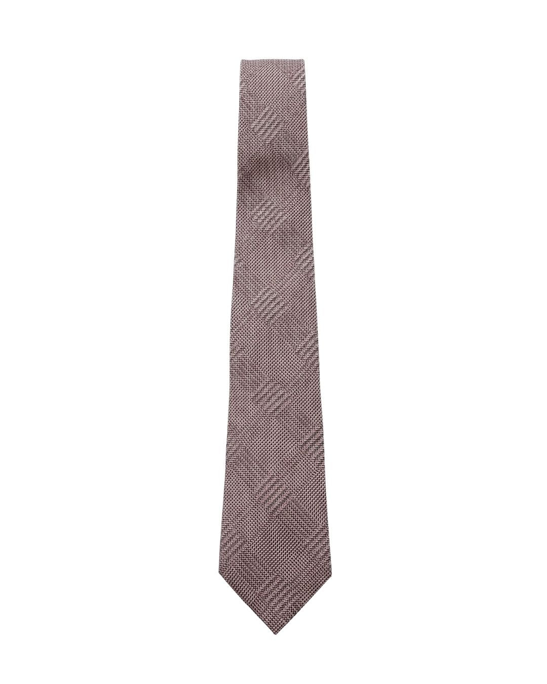 ARMANI COLLEZIONI Armani Collezioni Mens Gray Plaid Silk Neck Tie