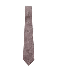 ARMANI COLLEZIONI Armani Collezioni Mens Gray Plaid Silk Neck Tie