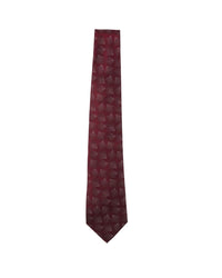 ARMANI COLLEZIONI Armani Collezioni Mens Burgundy / Pink Abstract Fan Geometric Neck Tie
