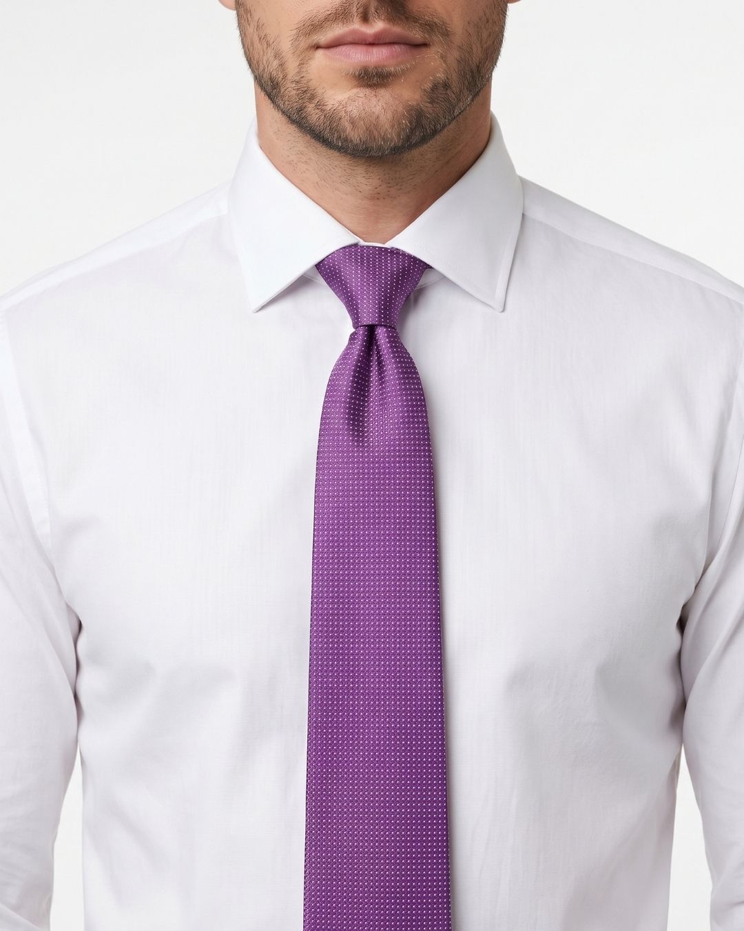 ARMANI COLLEZIONI Armani Collezioni Mens Purple Micro Dot Neck Tie