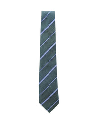ARMANI COLLEZIONI Armani Collezioni Mens Green / Blue Diagonal Stripe Silk Neck Tie
