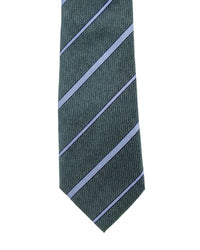 ARMANI COLLEZIONI Armani Collezioni Mens Green / Blue Diagonal Stripe Silk Neck Tie