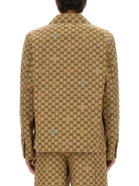 Gucci Men Fabric Jacket Gg
