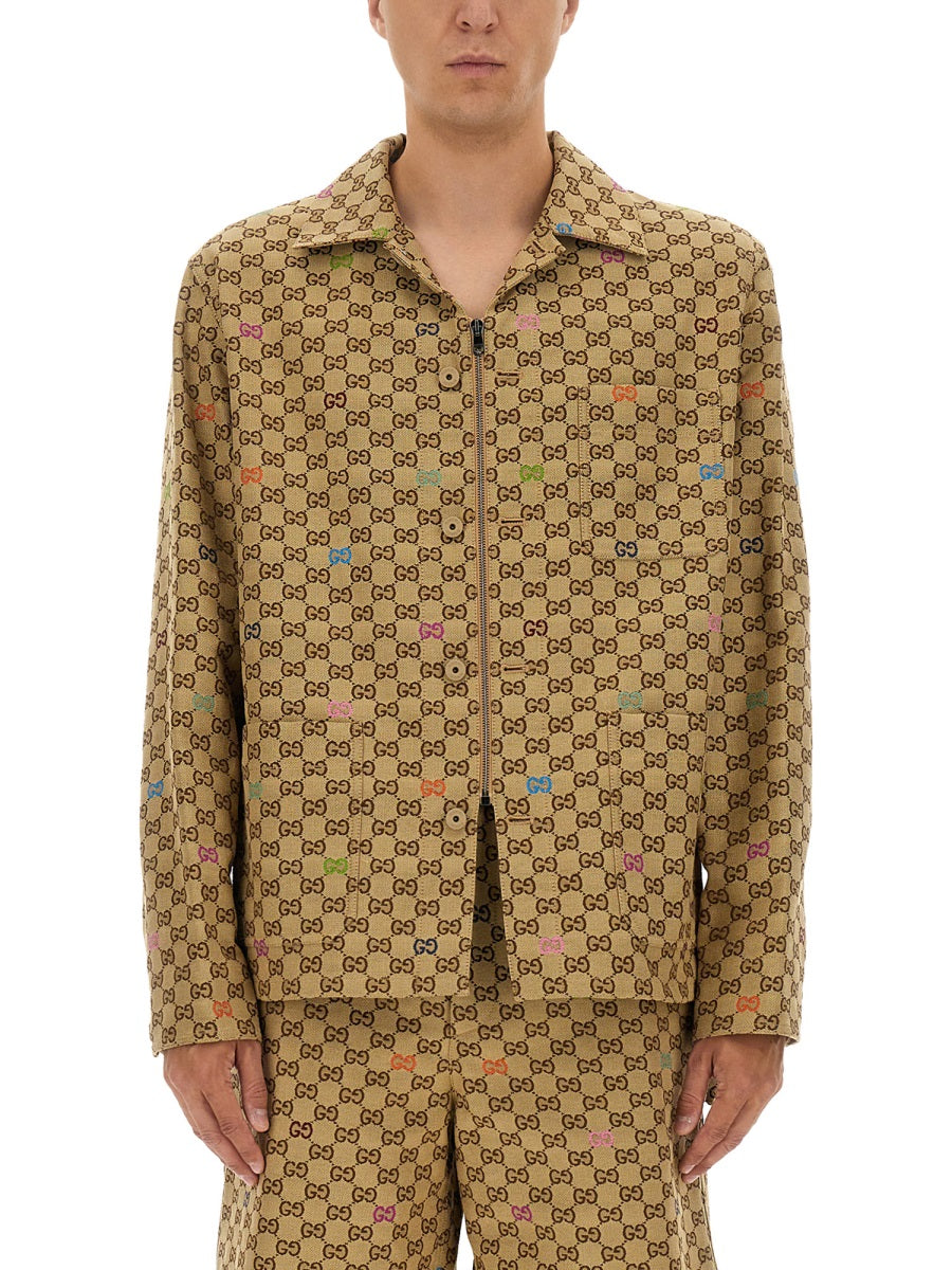 Gucci Men Fabric Jacket Gg