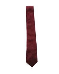 ARMANI COLLEZIONI Armani Collezioni Mens Red Tonal Textured Silk Neck Tie