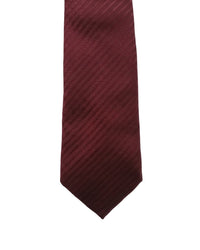 ARMANI COLLEZIONI Armani Collezioni Mens Red Tonal Textured Silk Neck Tie