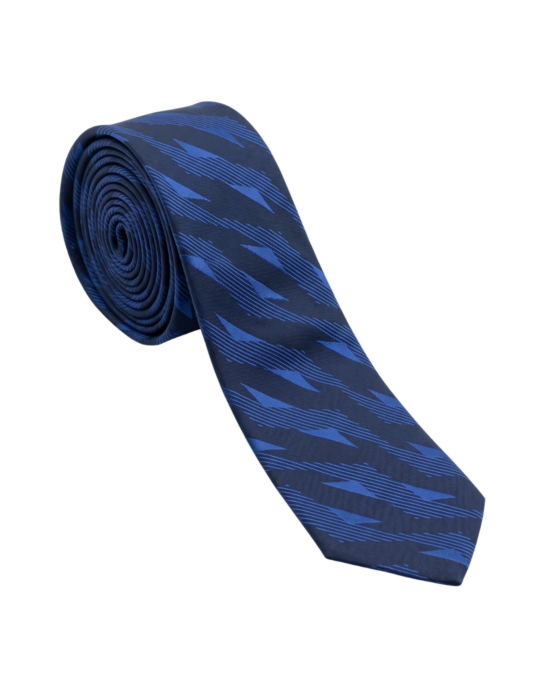 ARMANI COLLEZIONI Armani Collezione Mens Blue / Navy Abstract Geometric Neck Tie