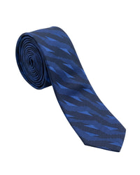 ARMANI COLLEZIONI Armani Collezione Mens Blue / Navy Abstract Geometric Neck Tie
