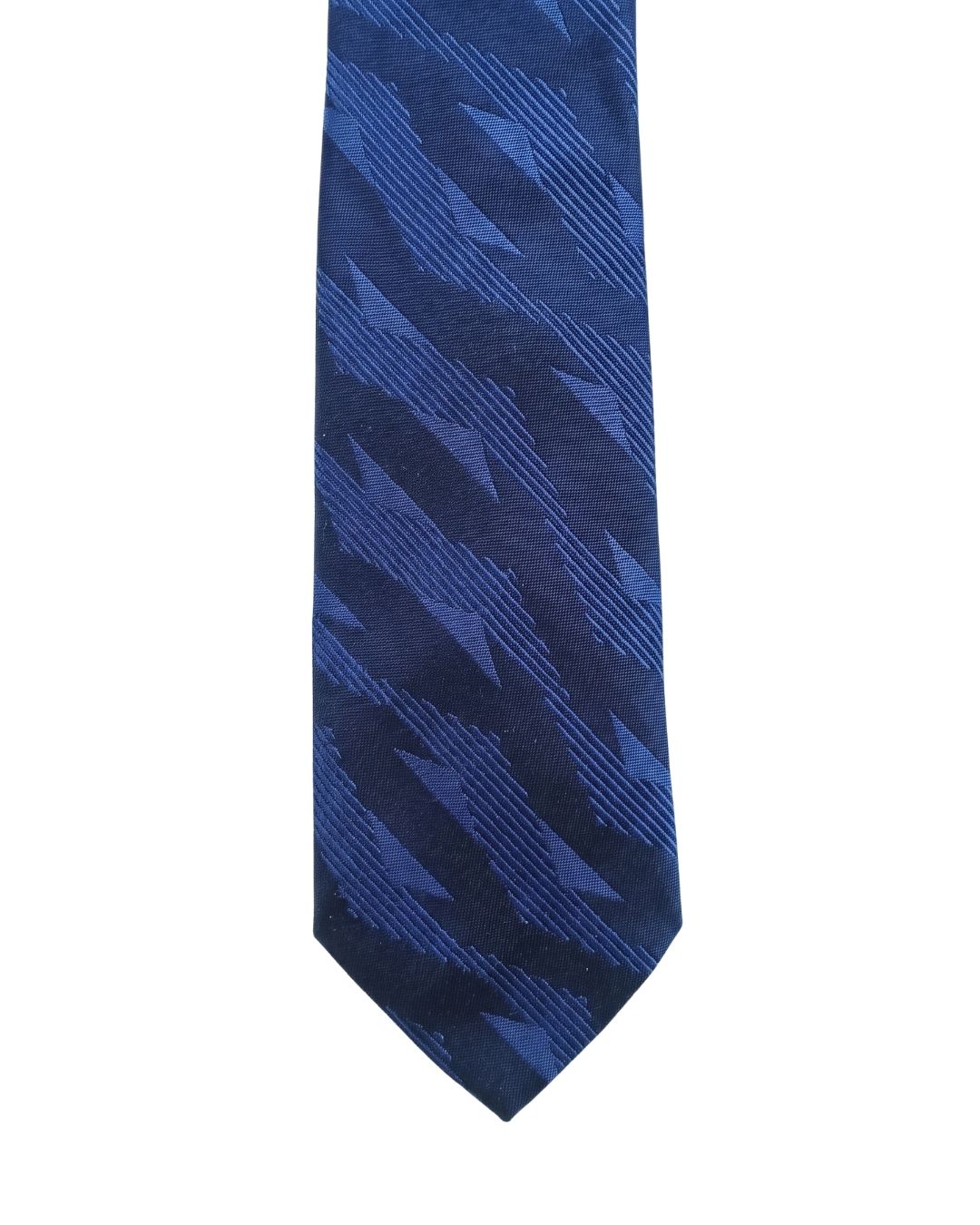 ARMANI COLLEZIONI Armani Collezione Mens Blue / Navy Abstract Geometric Neck Tie