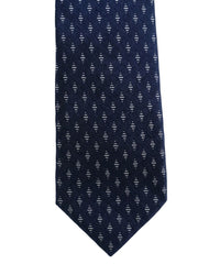 ARMANI COLLEZIONI Armani Collezione Mens Navy Blue / Light Blue Micro Geometric Neck Tie