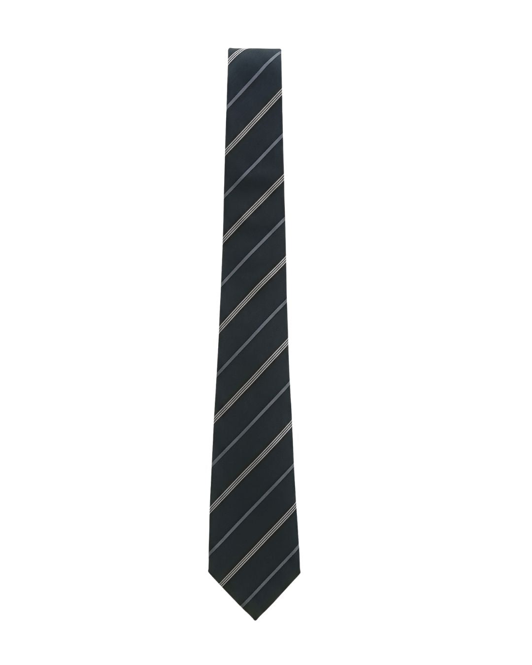 ARMANI COLLEZIONI Armani Collezioni Mens Navy / Gray Diagonal Stripe Silk Neck Tie