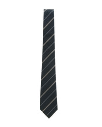 ARMANI COLLEZIONI Armani Collezioni Mens Navy / Gray Diagonal Stripe Silk Neck Tie