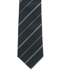ARMANI COLLEZIONI Armani Collezioni Mens Navy / Gray Diagonal Stripe Silk Neck Tie