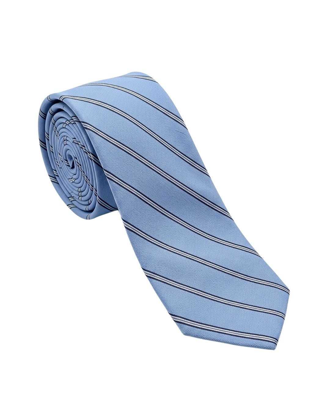 ARMANI COLLEZIONI Armani Collezione Mens Light Blue / Navy Diagonal Stripe Neck Tie
