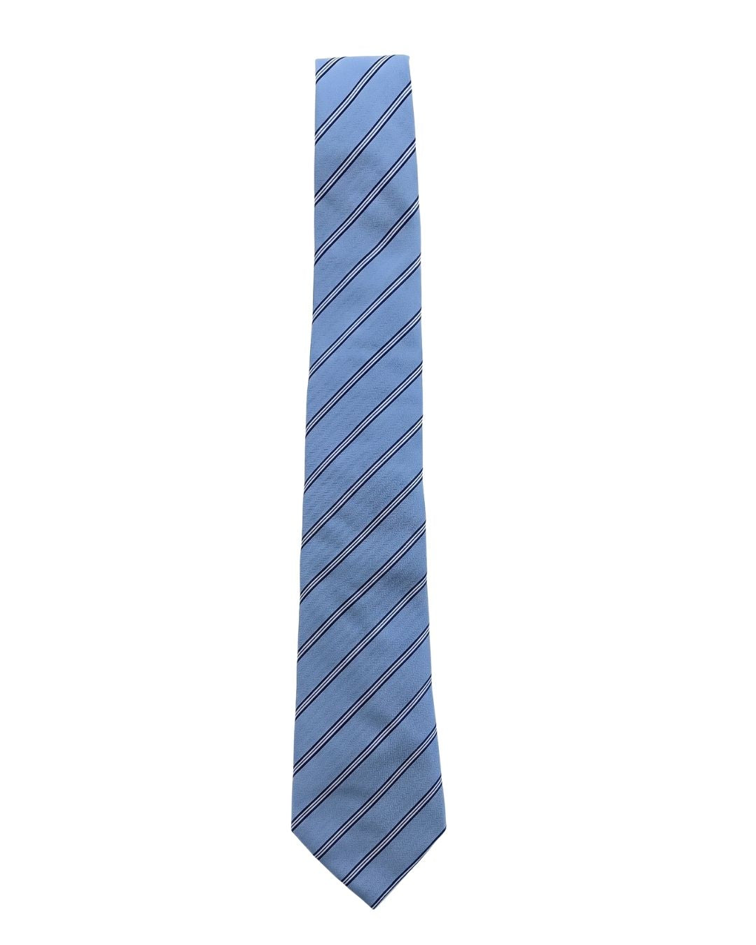 ARMANI COLLEZIONI Armani Collezione Mens Light Blue / Navy Diagonal Stripe Neck Tie