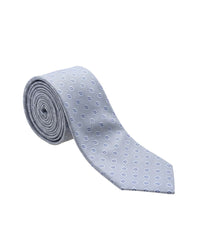 ARMANI COLLEZIONI Armani Collezione Mens Light Blue / Gray Micro Square Neck Tie