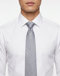 ARMANI COLLEZIONI Armani Collezione Mens Light Blue / Gray Micro Square Neck Tie
