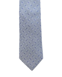ARMANI COLLEZIONI Armani Collezione Mens Light Blue / Gray Micro Square Neck Tie