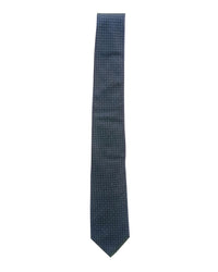 ARMANI COLLEZIONI Armani Collezione Mens Charcoal Gray Micro Geometric Neck Tie