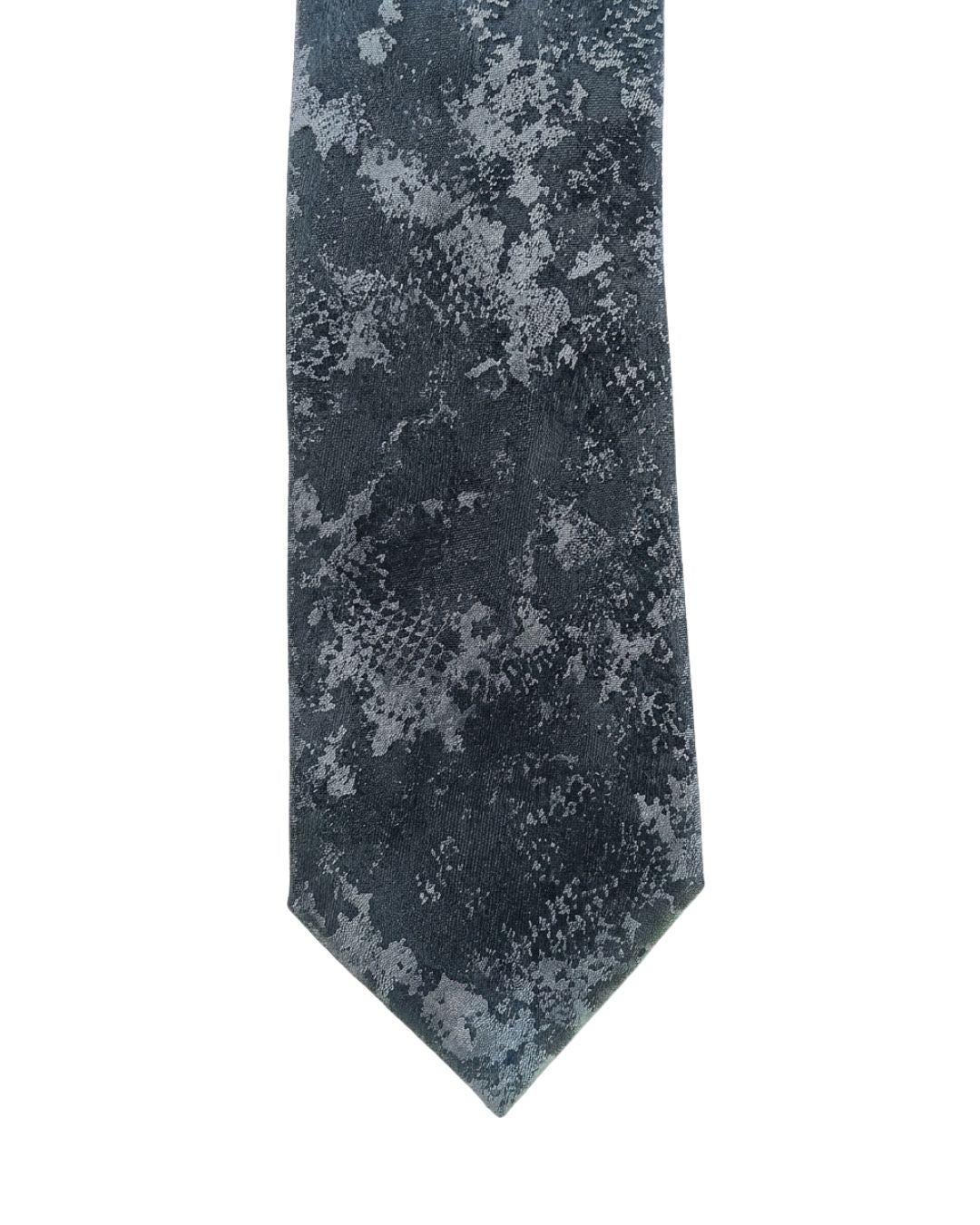 ARMANI COLLEZIONI Armani Collezioni Mens Blue / Gray Floral Silk Neck Tie