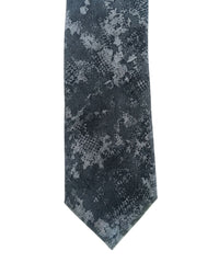 ARMANI COLLEZIONI Armani Collezioni Mens Blue / Gray Floral Silk Neck Tie