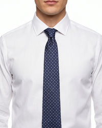 ARMANI COLLEZIONI Armani Collezione Mens Navy Blue / White Diamond Dot Neck Tie