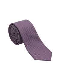 ARMANI COLLEZIONI Armani Collezioni Mens Lavender Micro Textured Silk Neck Tie