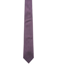 ARMANI COLLEZIONI Armani Collezioni Mens Lavender Micro Textured Silk Neck Tie