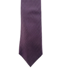 ARMANI COLLEZIONI Armani Collezioni Mens Lavender Micro Textured Silk Neck Tie