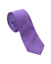 ARMANI COLLEZIONI Armani Collezioni Mens Purple Solid Silk Neck Tie