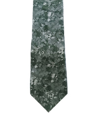 ARMANI COLLEZIONI Armani Collezioni Mens Sage Green Floral Silk Neck Tie
