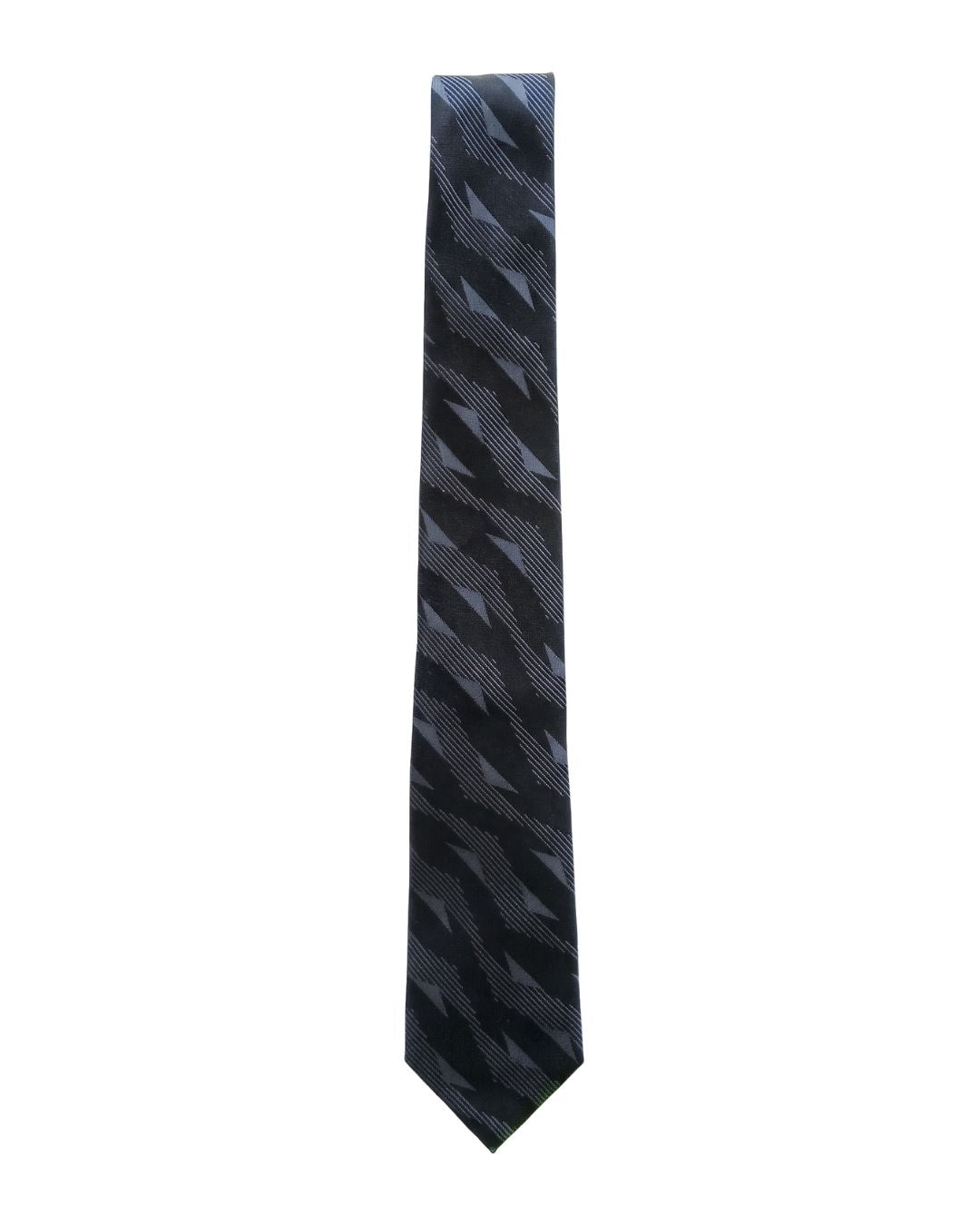 ARMANI COLLEZIONI Armani Collezione Mens Black / Gray Abstract Geometric Neck Tie