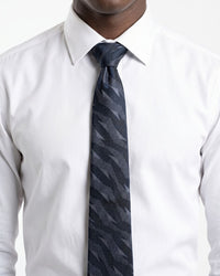 ARMANI COLLEZIONI Armani Collezione Mens Black / Gray Abstract Geometric Neck Tie