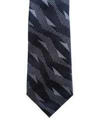 ARMANI COLLEZIONI Armani Collezione Mens Black / Gray Abstract Geometric Neck Tie