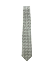 ARMANI COLLEZIONI Armani Collezione Mens Light Gray / Gray Houndstooth Neck Tie